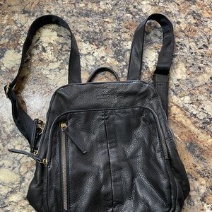 NWOT American Leather Cleveland Black Women’s Backpack / Purse 👜 🎒